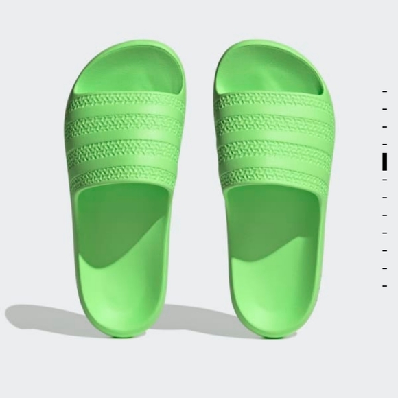 Adidas Adilette Ayoon Slides (Solar/ Green) - Picture 6 of 17